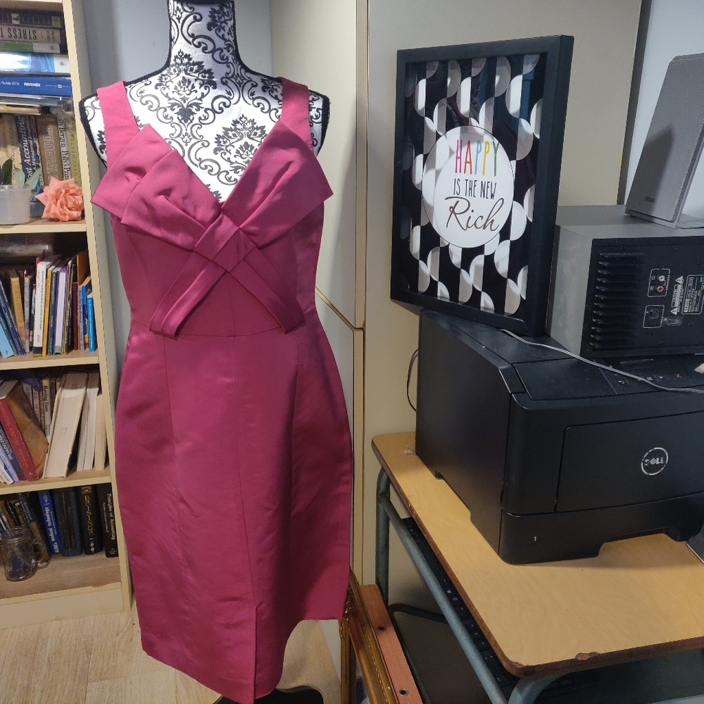 NWOT Rickie Freeman Terri Jon Silk Cocktail Dress